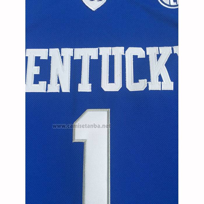 Camiseta NCAA Kentucky Wildcat Devin Booker 2025 Azul